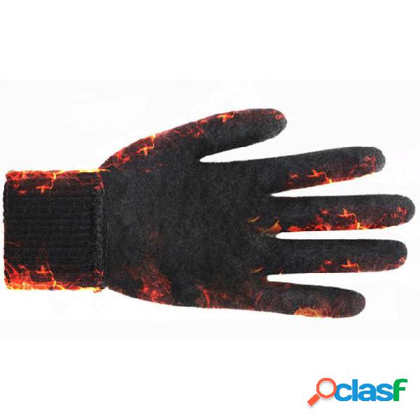 Winter autumn men gloves knitted touch screen male thicken