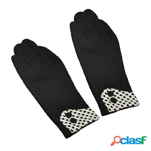Women fashion winter warm gloves ski wind protect hands