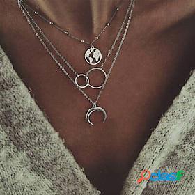 Women's necklace Outdoor Vintage Necklaces Moon
