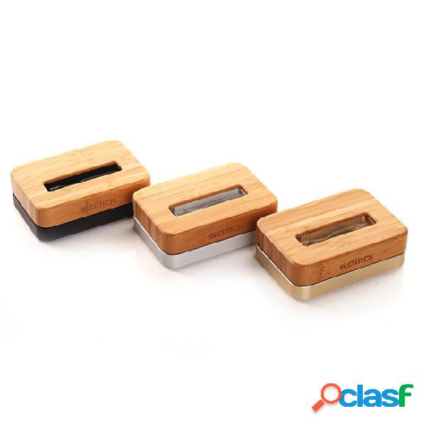 Wooden & aluminum charger dock cradle for iphone 6 5s 5 wood