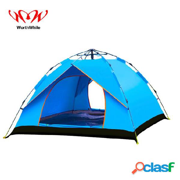 Worthwhile automatic tent for 3-4 person for outdoor camping