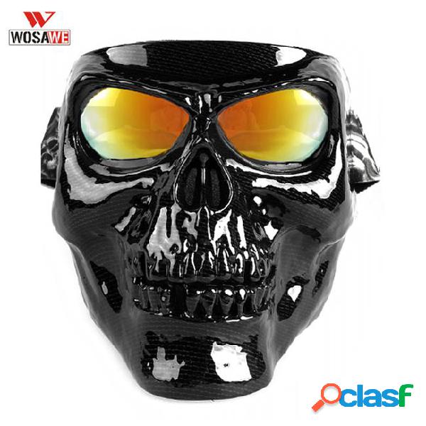 Wosawe motorbike modular goggles dress up halloween face