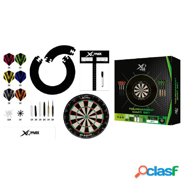 XQmax Darts Set de dardos de competición 90 piezas negro 23
