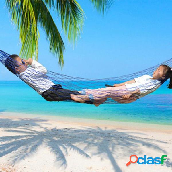Y7883r outdoor sport hammock net mesh bed nylon portable