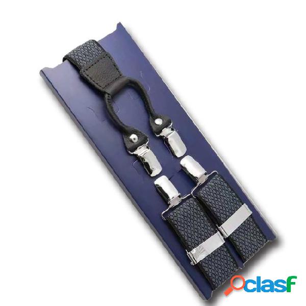 Ybmb fashion shirt suspenders man 4clips x back braces 35mm