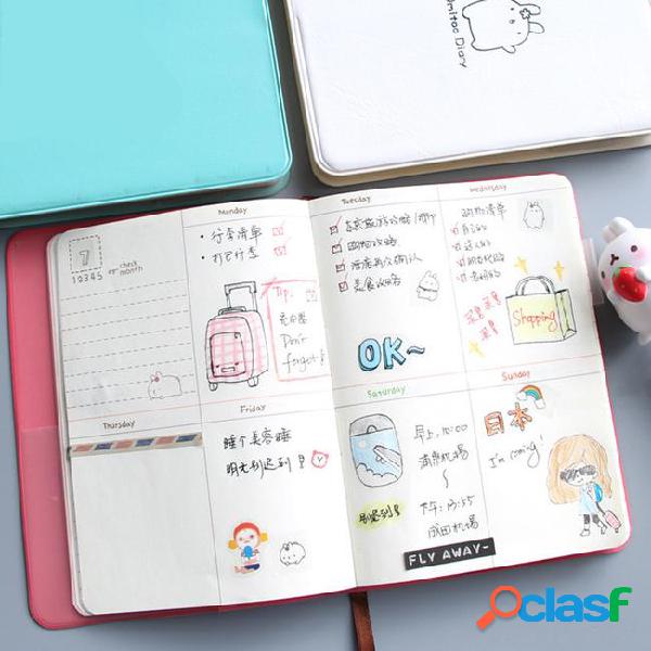 Year 2018-2019 cute diary any year planner pocket journal