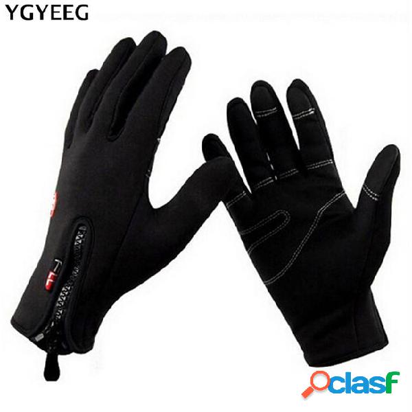Ygyeeg unisex bike gloves winter thermal windproof warm full