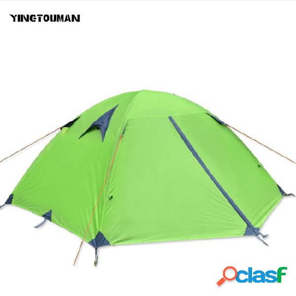 Yingtouman outdoor double person double layer tent aluminum