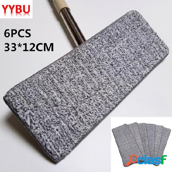 Yybu 6pcs/set microfiber replace rag for floor dust paste