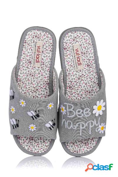 Zapatilla descalza 'Be Happy'