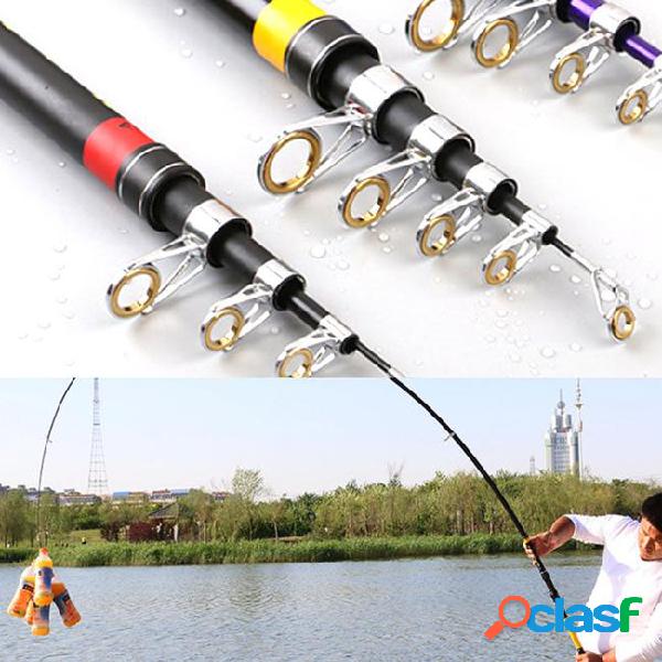 (a349x) carbon telescopic spinning pole saltwater casting