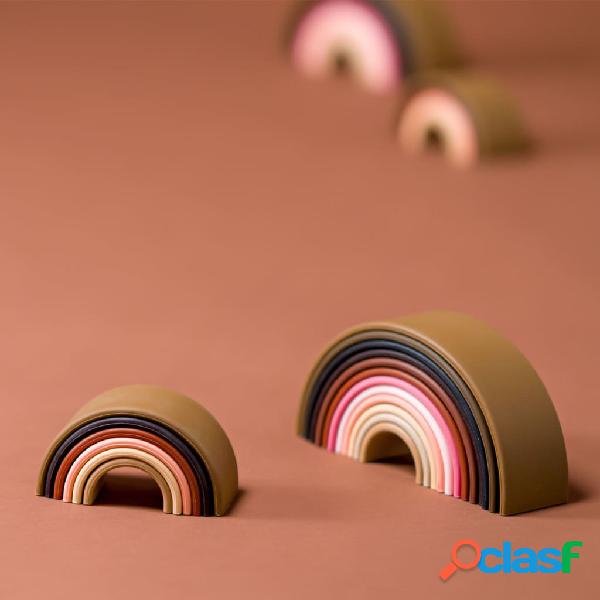 dëna Juego de juguetes de silicona arco iris Diversity 6