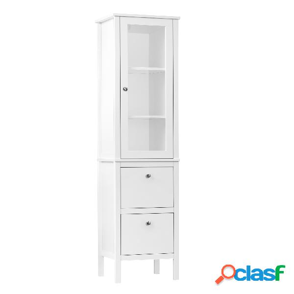 kleankin Armario Alto para Baño Mueble Columna de Baño con