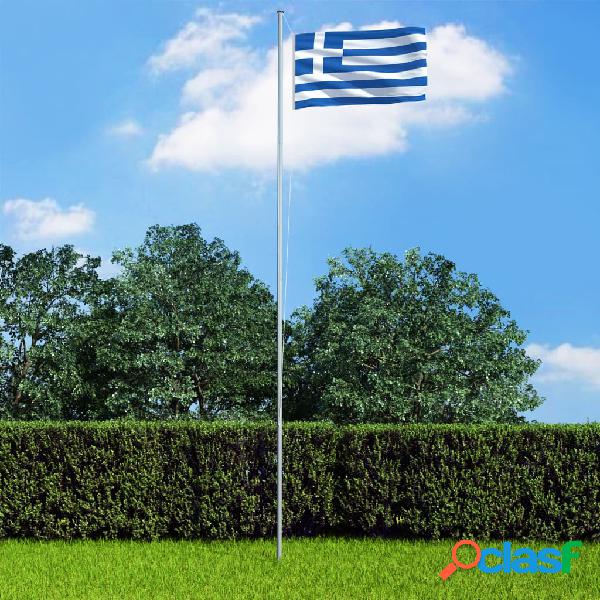 vidaXL Bandera de Grecia 90x150 cm
