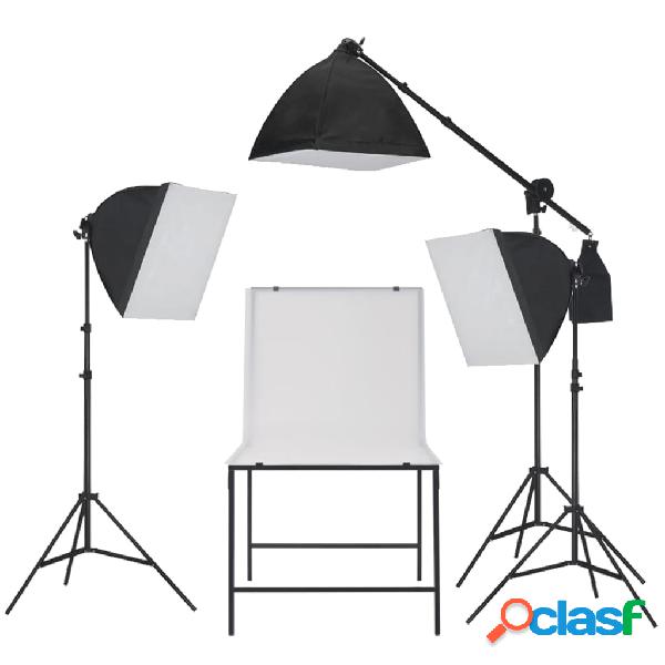 vidaXL Kit de iluminación para estudio fotográfico Softbox