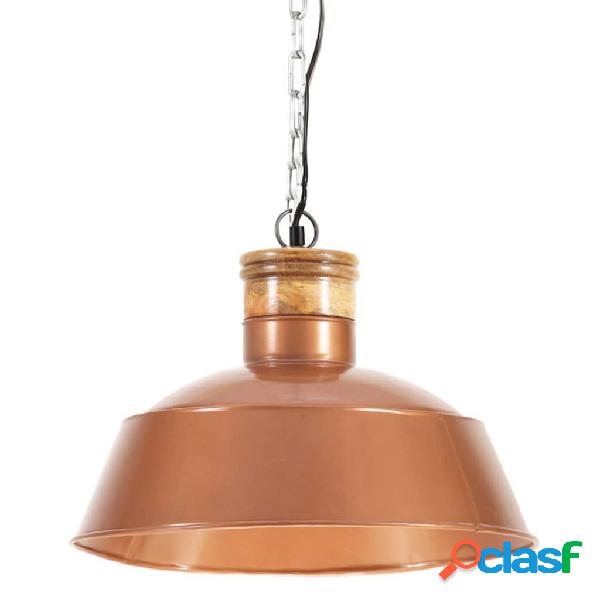 vidaXL Lámpara colgante industrial 42 cm cobre E27