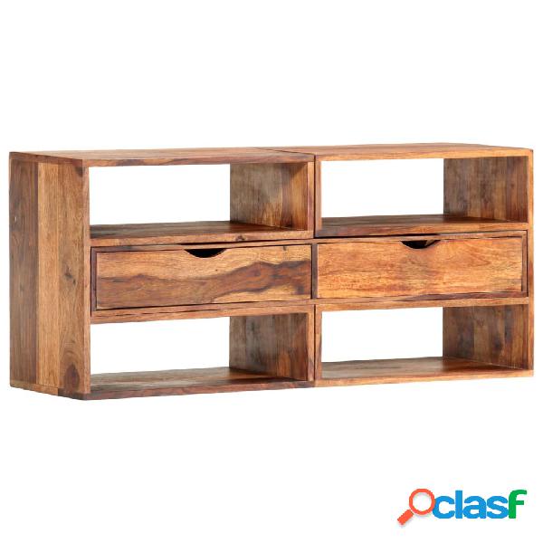 vidaXL Mueble para TV madera maciza de sheesham 160x30x45 cm