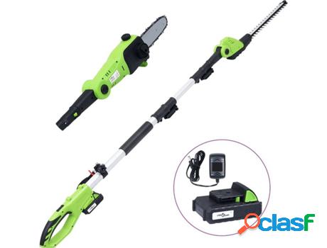 vidaXL Podadora y sierra 2 en 1 batería 20 V 1500 mAh